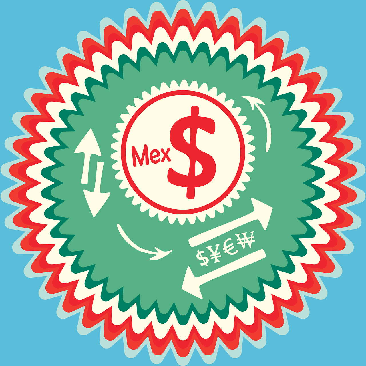 Mexican Peso Mexico Mxn Badge  - ooceey / Pixabay